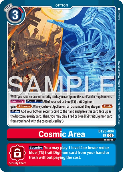 Cosmic Area