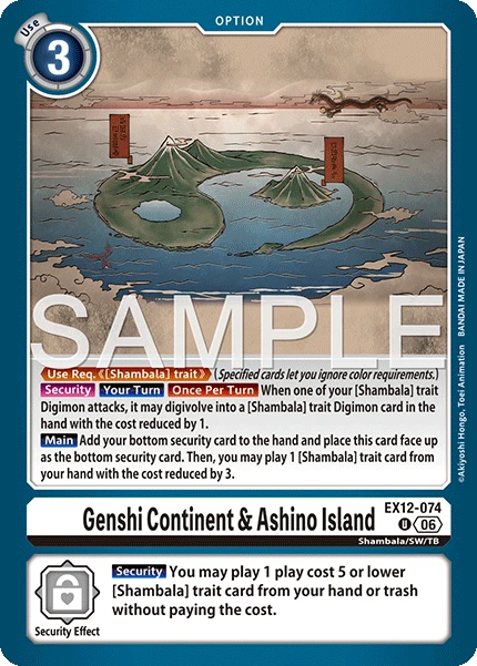 Genshi Continent & Ashino Island