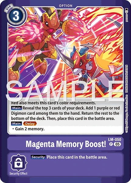 Magenta Memory Boost!
