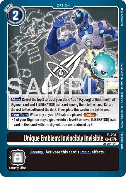 Unique Emblem: Invincibly Invisible